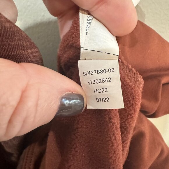 ATHLETA Altitude Polartec Half Zip Sweatshirt Size 2X Brick Red Athleisure - Picture 12 of 12